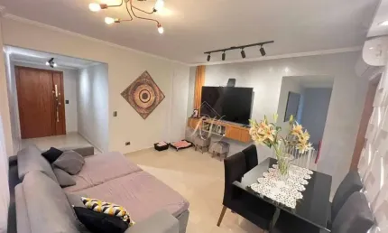 Apartamento com fino acabamento, 3 dormitórios, à 1 quadra da praia em santos!!!