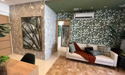 MARAVILHOSO APARTAMENTO, PRÉDIO NOVO, 2 DORMITÓRIOS, SACADA NA SALA, LAZER COMPLETO NO BAIRRO BOQUEIRÃO EM SANTOS!!!