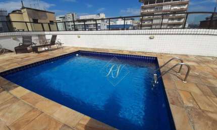 QUADRA DA PRAIA!! EXCELENTE APARTAMENTO, 2 DORMITÓRIOS, ANDAR ALTO, VAGA DEMARCADA, BOQUEIRÃO EM SANTOS!!!