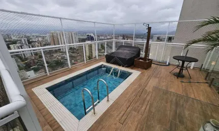 Maravilhosa cobertura, frente mar, decoração moderna, lazer completo, no Bairro da Ponta da Praia!!