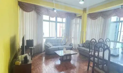 Quadra da praia boqueirão em santos, andar alto, vista livre, 3 dormitóriios, na cidade de santos!!!