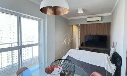 Vista mar incrivel, varanda enorme, 2 suítes, à 1 quadra da praia do boqueirão na cidade de santos!!!