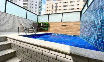 Maravilhosa Casa alta duplex, nova recém construída, impecável e climatizada, no bairro Ponta da Praia em Santos!!