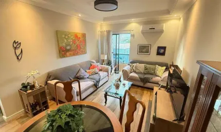 APARTAMENTO ESTÁ  VAZIO, SACADA NA SALA, ELEVADOR, LAZER, NO BAIRRO PONTA DA PRAIA EM SANTOS!!!