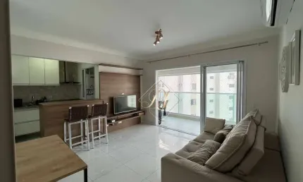 Maravilhoso Apartamento tipo Studio mobiliado, andar alto, vista mar e lazer completo em Santos!!!
