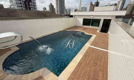Sobrado com 4 dormitórios à venda, 370 m² por R$ 2.800.000 - Ponta da Praia - Santos/SP