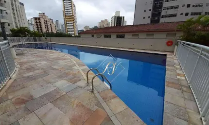 VARANDA GOURMET FECHADA EM VIDROS, 3 SUÍTES, LAZER COMPLETO NO BAIRRO GONZAGA EM SANTOS!!!
