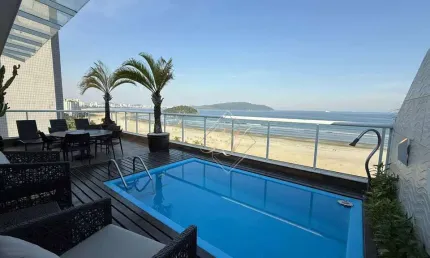 Maravilhosa cobertura penthouse, frente mar, porteira fechada no bairro do itararé!!!