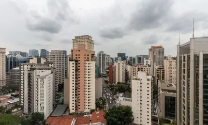 Excelente apto mobiliado - lazer - localização privilegiada
