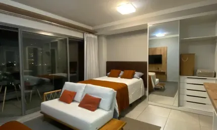 EXCELENTE  STUDIO MOBILIADO - LAZER - LOCALIZAÇÃO PRIVILEGIADA