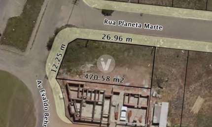 Terreno à venda na Rua Planeta Marte, Quadra A, Camobi, Santa Maria
