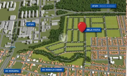 Construa sua empresa ao lado da UFSM. Lote amplo de esquina no Bela Vista Parque
