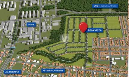 Construa ao lado da UFSM. Lote amplo de esquina no Bela Vista Parque Residencial