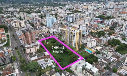 TERRENO CENTRAL COM 7.000m2 - PRONTO PARA CONSTRUIR
