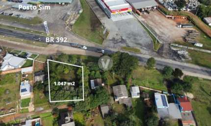 Terreno à venda na Rodovia BR-392, 4139, Passo das Tropas, Santa Maria