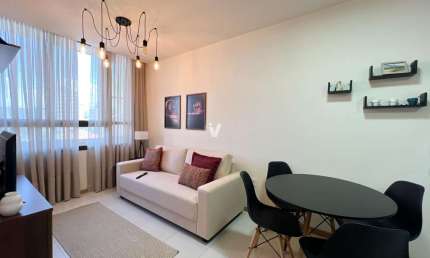 Apartamento 1 dormitório todo mobiliado com garagem