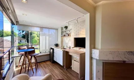 Apartamento 3 dormitórios com suíte, espaço gourmet e 1 vaga no Centro