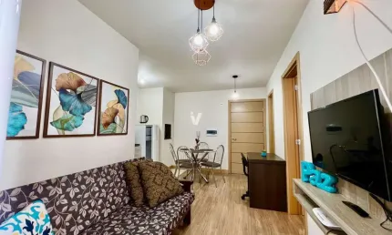 Oportunidade apartamento mobiliado 1 dormitório com garagem