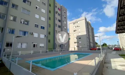 Apartamento 2 dormitórios com vaga de garagem e área de lazer, bairro Patronato