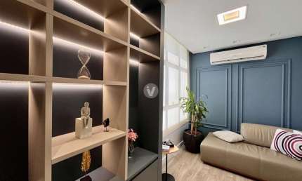 Sala comercial com móveis planejados e 1 vaga no bairro Nossa Senhora das Dores