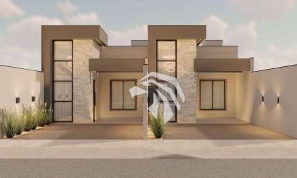 Casa com 2 dormitórios (sendo 1 suíte) à venda, 56 m² por R$ 380.000 - Esmeralda - Cascavel/PR