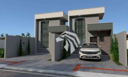 Casa com 3 dormitórios à venda, 60 m² por R$ 349.000 - Siena- Cascavel/PR