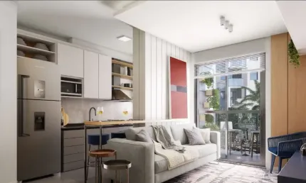 Apartamento com sacada gourmet | Entrada em até 48x | Entrega Dez/25Parcelas a entrada.