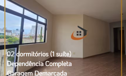 Apartamento 02 dormitorios com Dependência completa no bairro Aparecida - Santos
