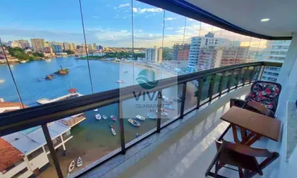 Apartamento mobiliado composto por 3 quartos com área de lazer completa à venda na praia do morro, guarapari-es - realize negócios imobiliários.