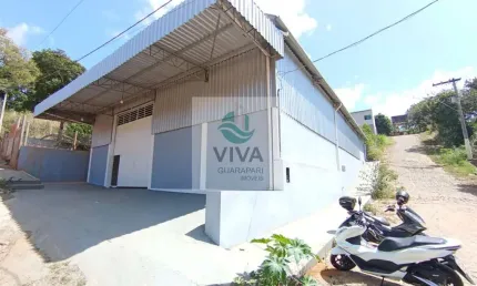 Galpão comercial 320m² para locação no portal,  guarapari-es - realize negócios imobiliários.