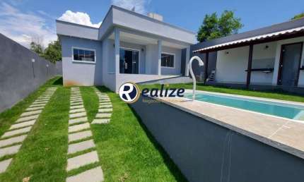 Casa composta por 3 quartos com Área de Lazer Completa á venda em Nova Guarapari, Guarapari-ES - Realize Negócios Imobiliários.