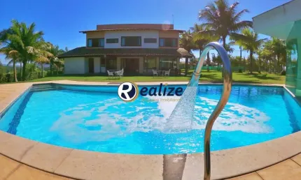 Casa Duplex em Condomínio composto por 5 suítes com Área de Lazer á venda no bairro Lameirão, Guarapari-ES  - Realize Negócios Imobiliários.