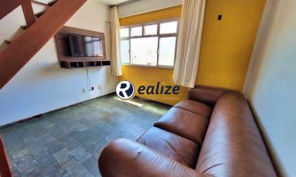 Cobertura Duplex mobiliado composto por 3 quartos  á venda na Praia do Morro, Guarapari-ES