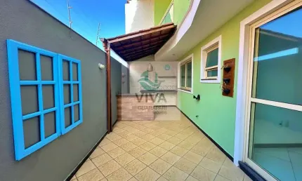 Casa duplex composta por 3 quartos á venda no jardim santa rosa, guarapari-es