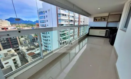 Apartamento composto por 3 quartos com área de lazer completa à venda na praia do morro, guarapari-es