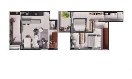 Duplex à venda no edifício icon smart home, próximo ao ribeirão shopping - ribeirão preto/sp.