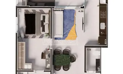 Apartamento à venda no edifício icon smart home, próximo ao ribeirão shopping - ribeirão preto/sp.