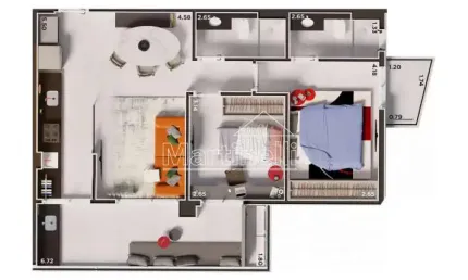 Apartamento à venda no edifício icon smart home, próximo ao ribeirão shopping - ribeirão preto/sp.