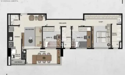 Apartamento à venda no edifício thz, próximo ao parque uber sul - ribeirão preto/sp.
