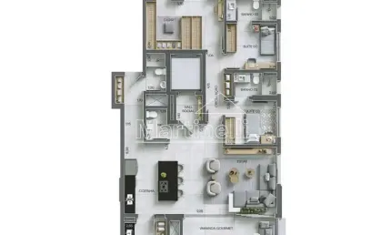 Apartamento à venda no edifício cidade de barcelona, próximo ao parque linear - ribeirão preto/sp.