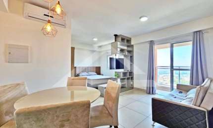 Flat mobiliado de 39m² de área útil para locação - Bairro Jardim Sumaré, Ribeirão Preto/SP.
