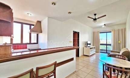 Apartamento para locação no Edifício Flat Bassano Vaccarini, próximo ao Shopping Santa Úrsula - Ribeirão Preto/SP.