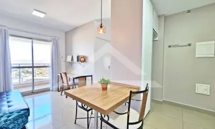 Flat mobiliado para locação no edifício hub - hotel urban boulevard, próximo ao novo shopping - ribeirão preto/sp.