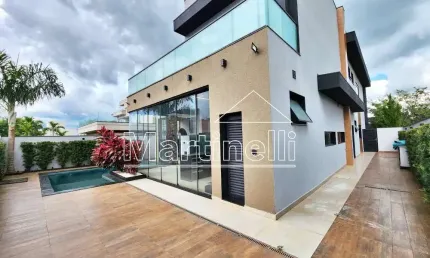 Sobrado de Alto Padrão com 386m² de área construida para locação no Condomínio Alphaville II, próximo ao Ribeirão Shopping - Bairro Alphaville, Ribeirão Preto/SP.