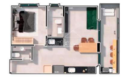 Apartamento à venda no Edifício Ribeirânia Garden Smart Garden, próximo à Unaep - Ribeirão Preto/SP