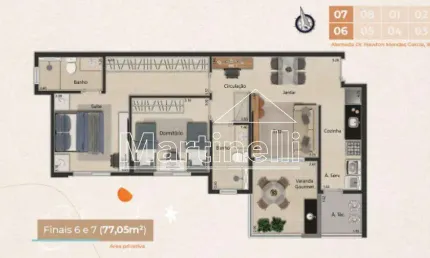 Apartamento à venda no Condomínio Chianti Beach Residence, próximo ao Parque Olhos D`água - Ribeirão Preto/SP.