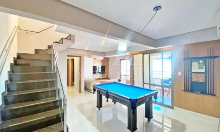 Cobertura Alto Padrão mobiliada de 232m² de área útil para venda e locação, próximo ao Parque Carlos Raya - Bairro Jardim Botânico, Ribeirão Preto/SP.