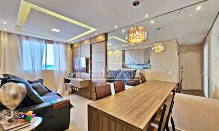 Apartamento à venda no Condomínio Mirante Sul Resort, próximo ao Jaú Serve Supermercado - Ribeirão Preto/SP.