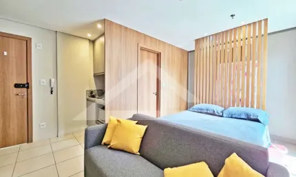 Flat para locação no edifício monte santo, próximo a verace pizzaria - ribeirão preto/sp.