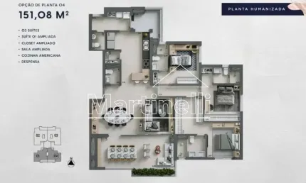 Apartamento à venda no edifício kairós, próximo ao parque olhos d`água - ribeirão preto/sp.